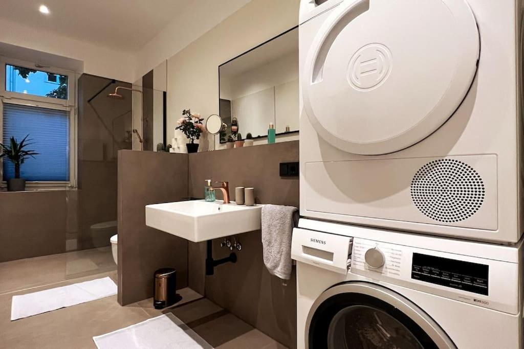 Soul-Apartment Terrasse Privat-Parkplatz Boxspringbett 55Zoll Tv Wlan Lipsko Exteriér fotografie