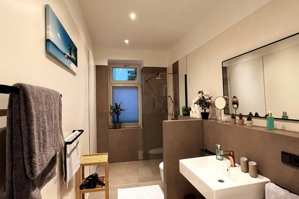 Soul-Apartment Terrasse Privat-Parkplatz Boxspringbett 55Zoll Tv Wlan Lipsko Exteriér fotografie