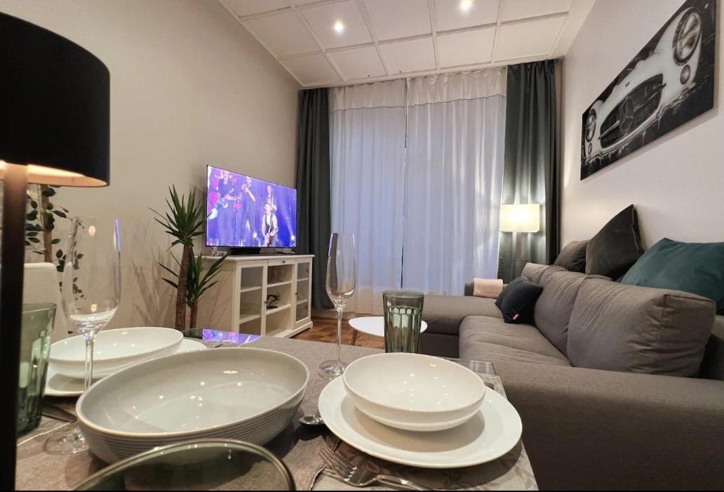 Soul-Apartment Terrasse Privat-Parkplatz Boxspringbett 55Zoll Tv Wlan Lipsko Exteriér fotografie